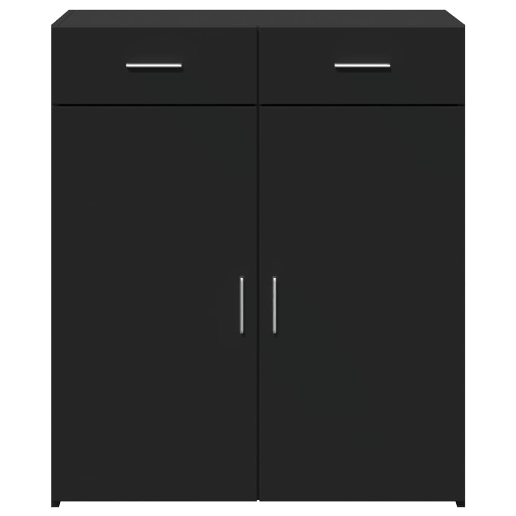 Skänk Svart 80x42,5x93 cm