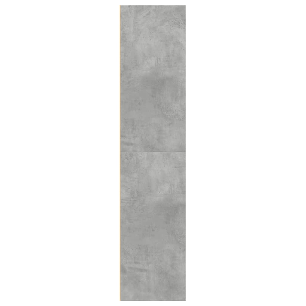 Bokhylla Betonggrå 70x41x185 cm