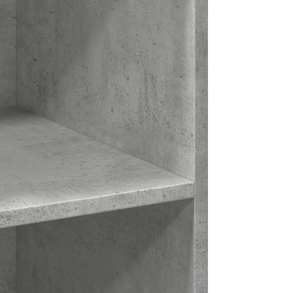 Bokhylla Betonggrå 70x41x185 cm