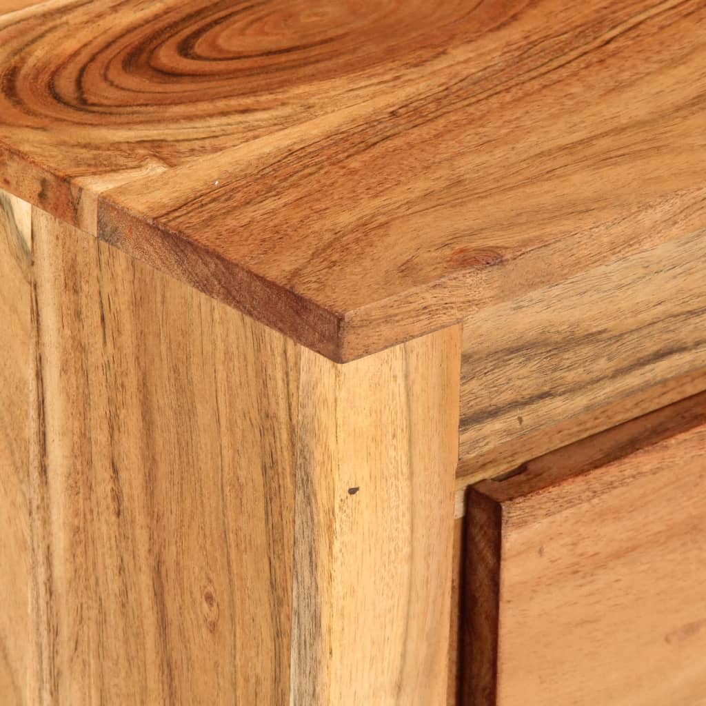 Byrå Trä 55x33x75 cm massivt akaciaträ