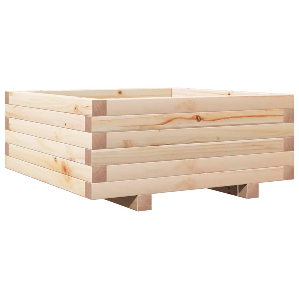 Utomhus Blomkruka Trä 60x60x26,5 cm massivt furuträ