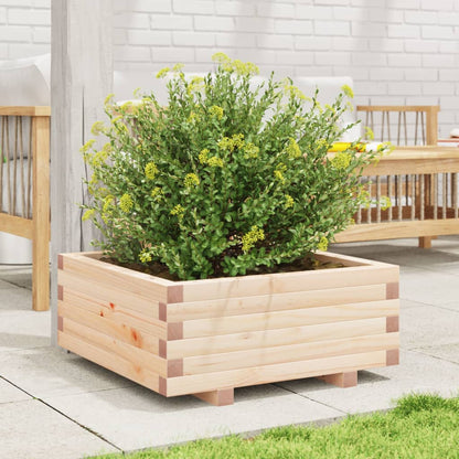 Utomhus Blomkruka Trä 60x60x26,5 cm massivt furuträ