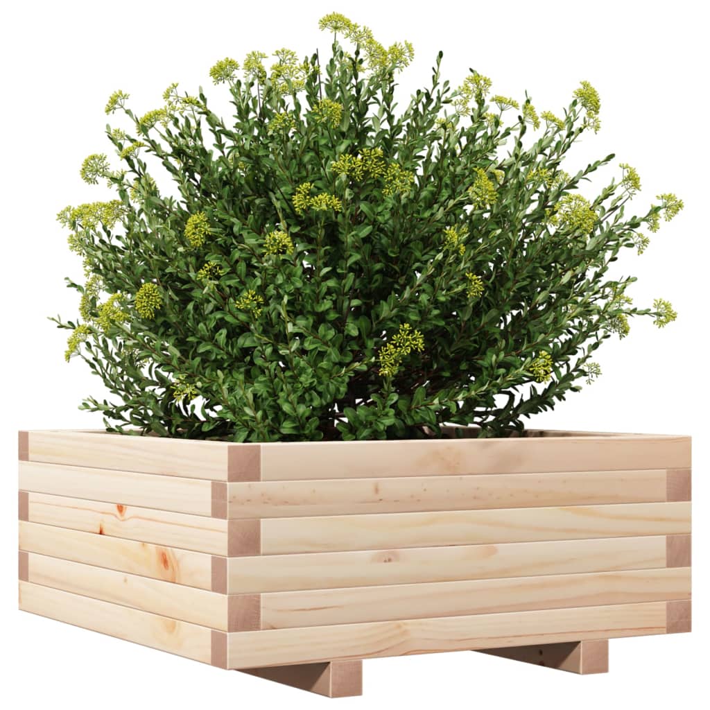 Utomhus Blomkruka Trä 60x60x26,5 cm massivt furuträ