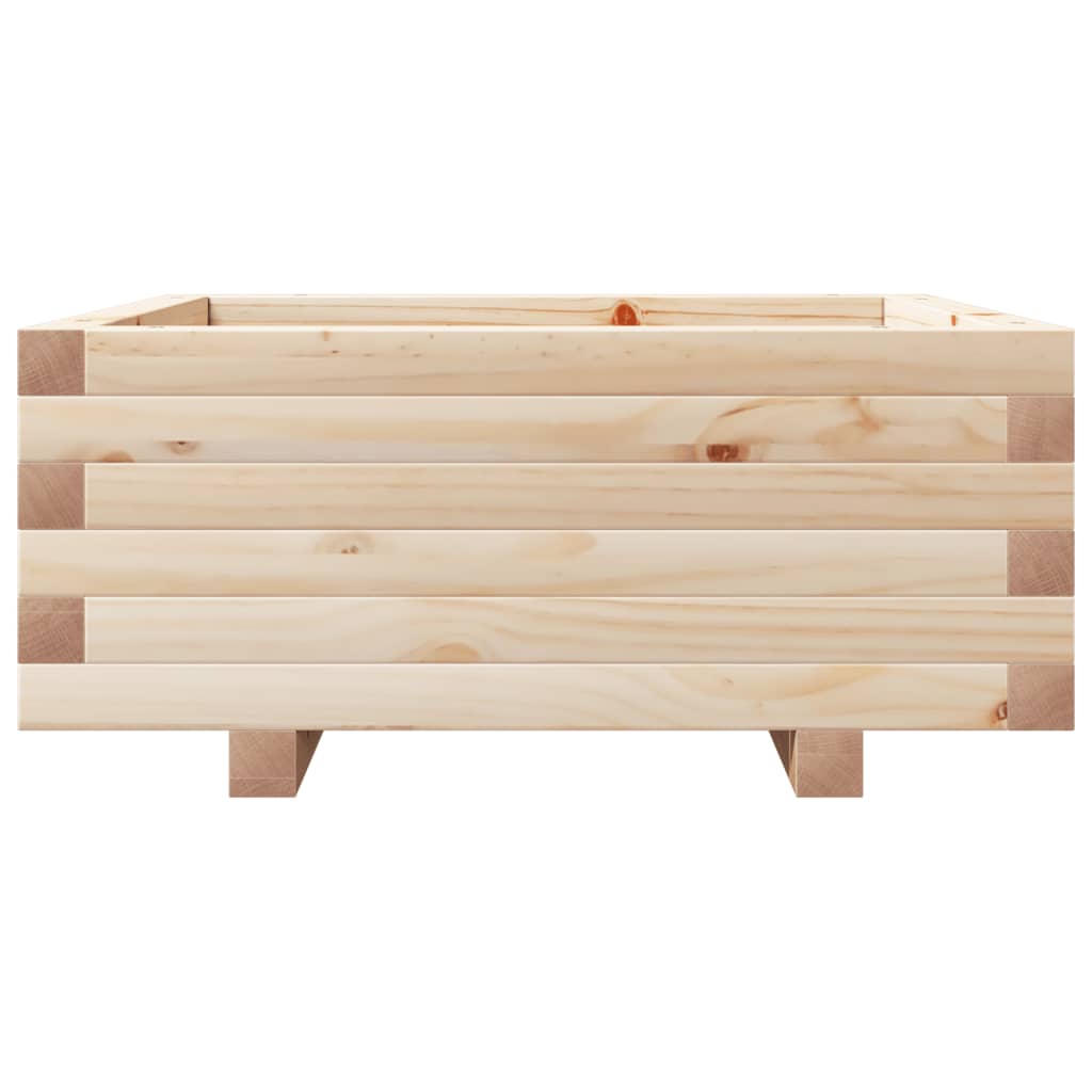 Utomhus Blomkruka Trä 60x60x26,5 cm massivt furuträ