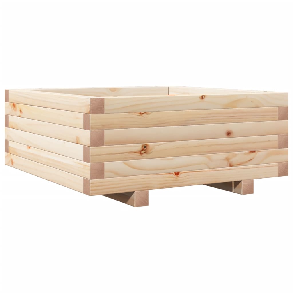 Utomhus Blomkruka Trä 60x60x26,5 cm massivt furuträ