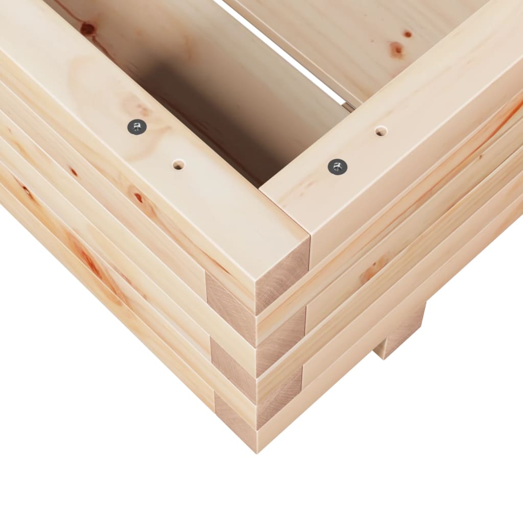 Utomhus Blomkruka Trä 60x60x26,5 cm massivt furuträ