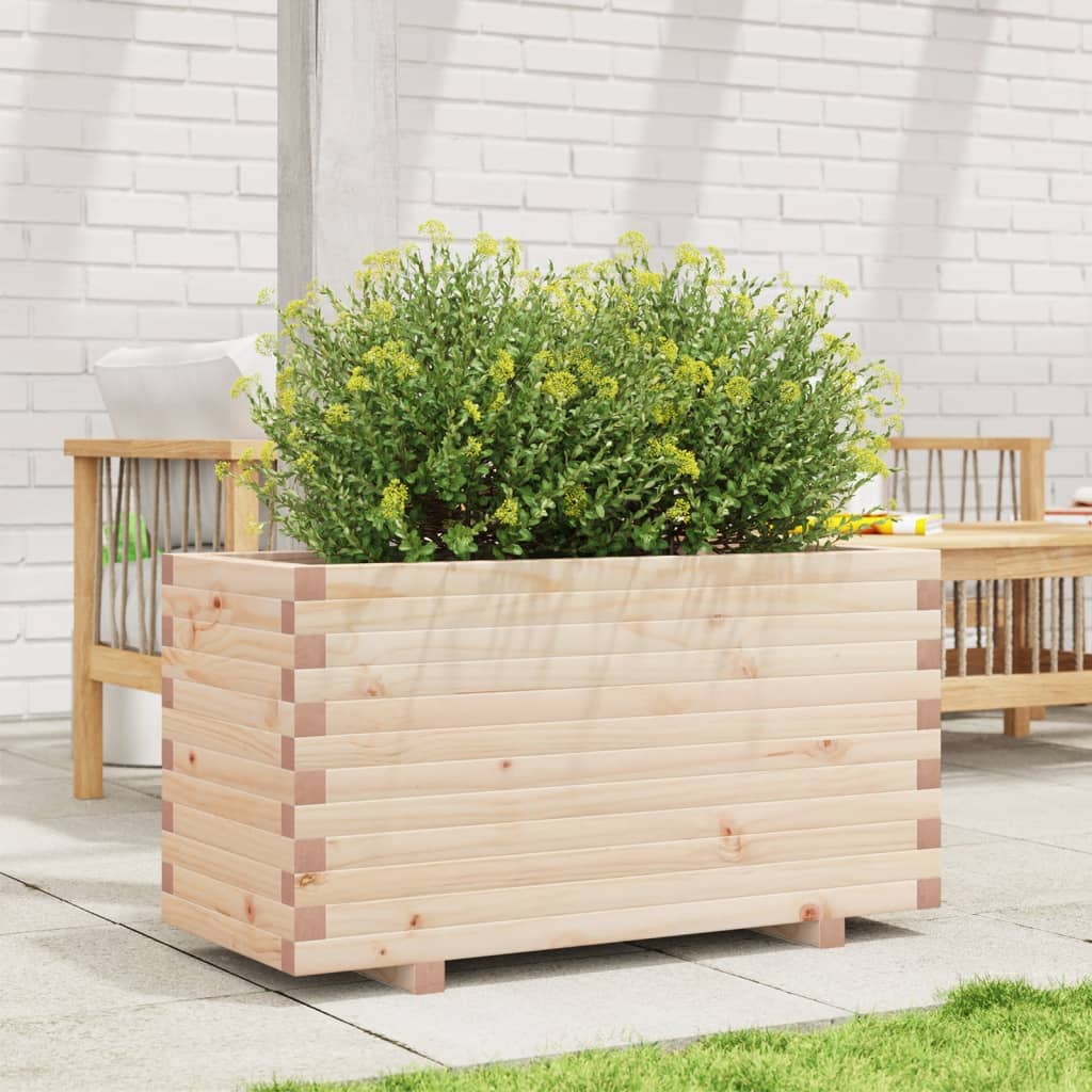 Utomhus Blomkruka Trä 90x40x49,5 cm massivt furuträ