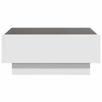 Soffbord Vit LEDs 70x50x30 cm