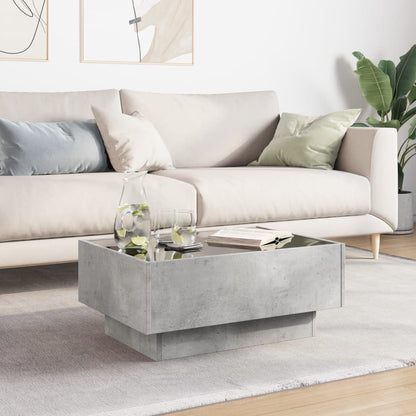 Soffbord Betonggrå LEDs 70x50x30 cm