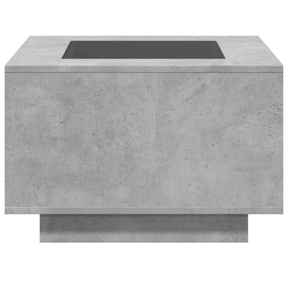 Soffbord Betonggrå LEDs 60x60x40 cm