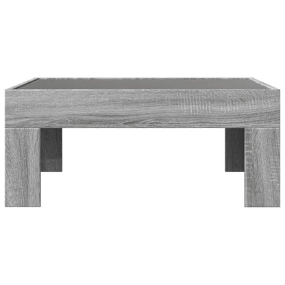 Soffbord Sonoma Grå med Infinity LEDs 70x50x30 cm