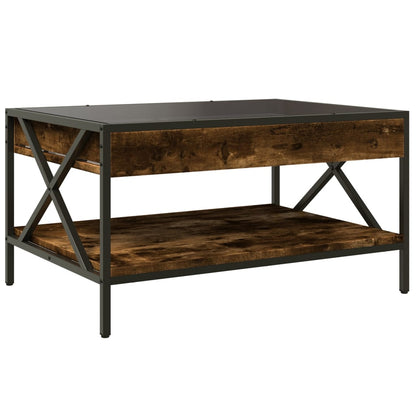 Soffbord Rökfärgad Ek med Infinity LEDs 70x50x38 cm