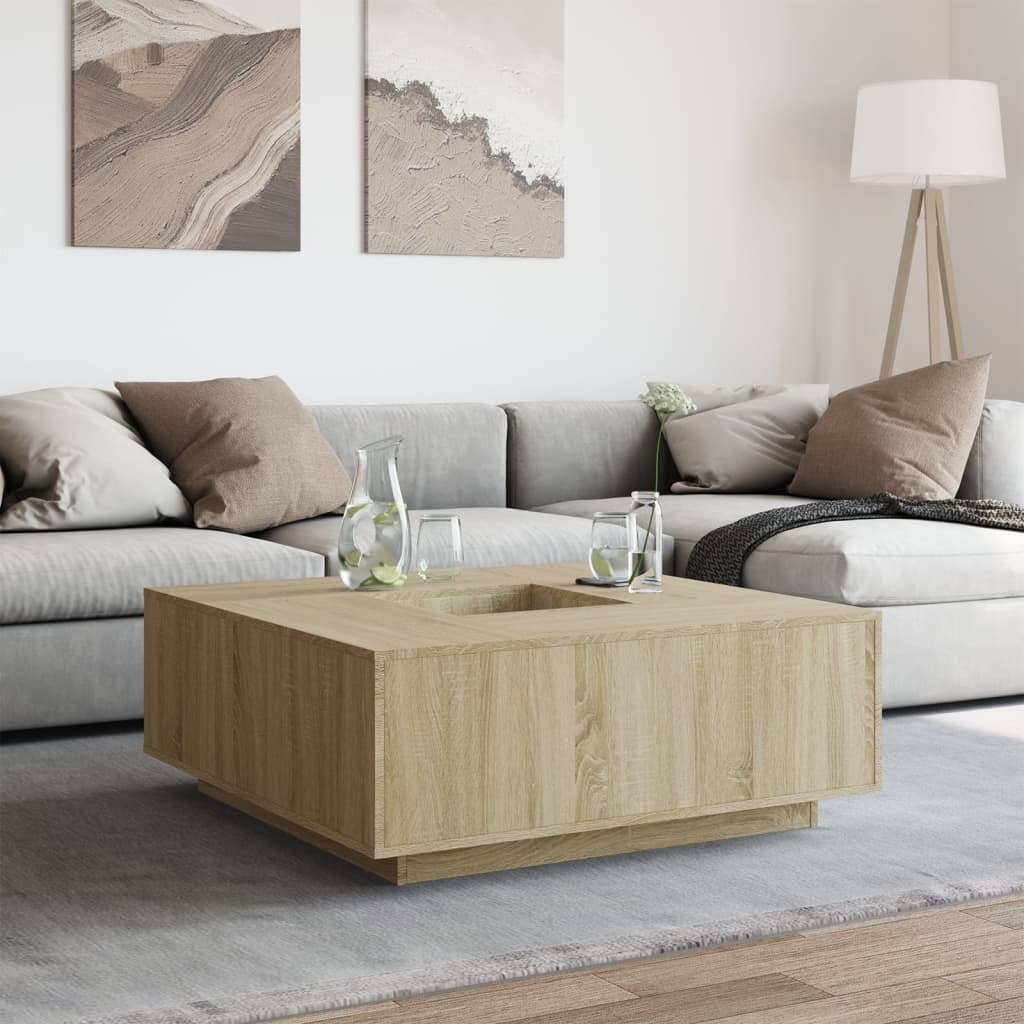 Soffbord Sonoma Ek 100x100x40 cm