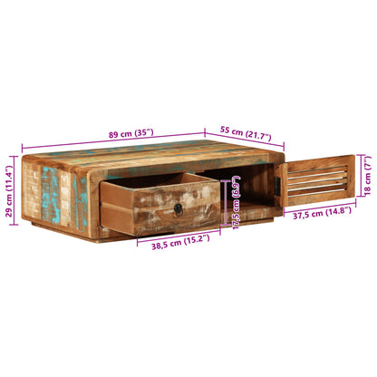 Soffbord Trä 89x55x29 cm massivt återvunnet trä