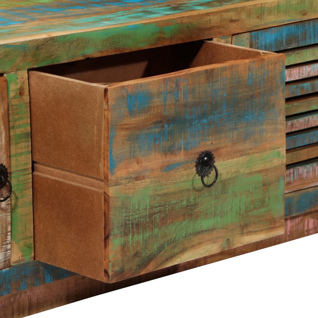 TV-Möbel Trä TV-Bänk 110x30x40 cm massivt återvunnet trä