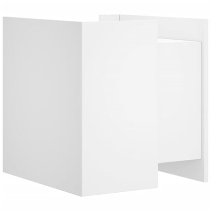 Sängbord Nattduksbord Vit 45x50x50 cm