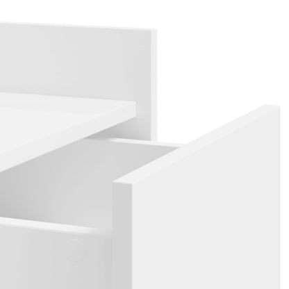 Sängbord Nattduksbord Vit 45x50x65 cm