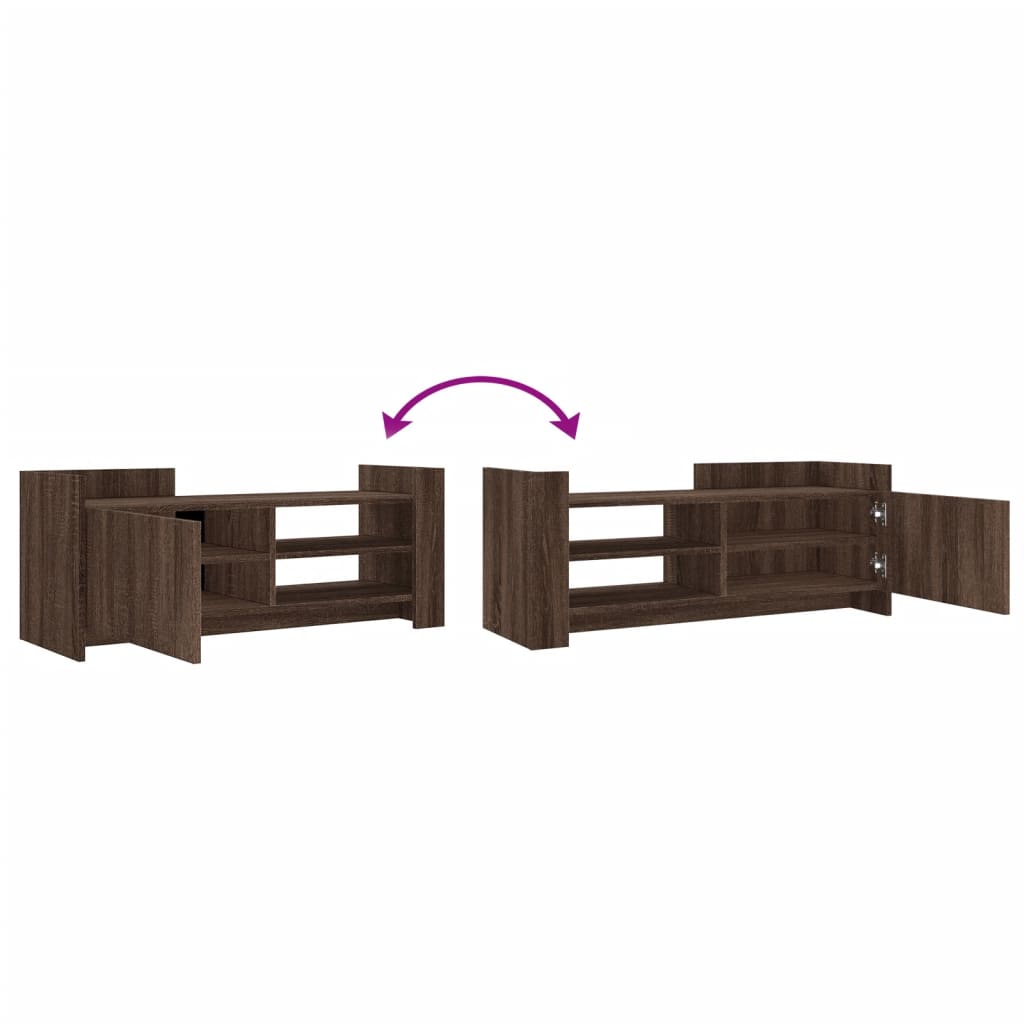 TV-Möbel Brun Ek TV-Bänk 100x35x40 cm