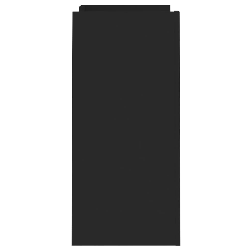 Skänk svart 73,5x35x75 cm konstruerat trä