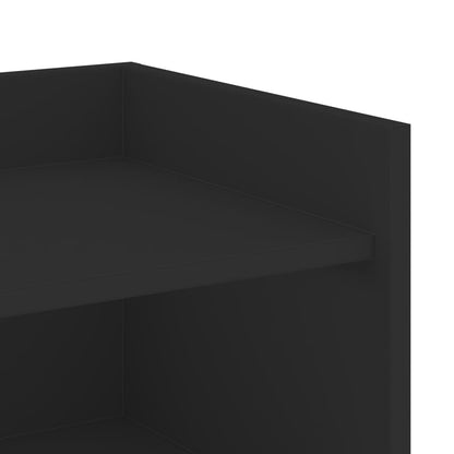 Skänk svart 73,5x35x75 cm konstruerat trä