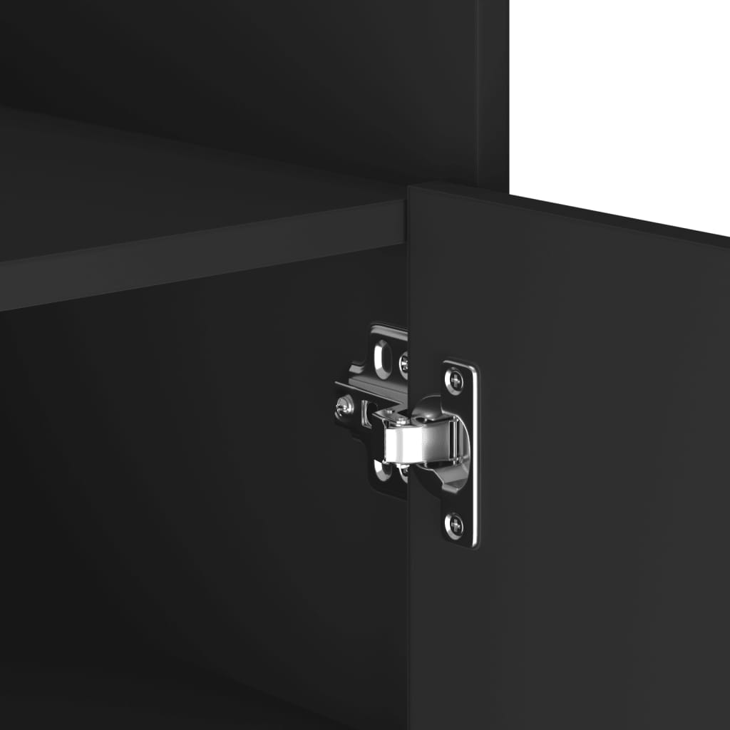 Skänk Svart 45x35x75 cm