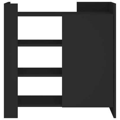 Skänk svart 73,5x35x75 cm konstruerat trä