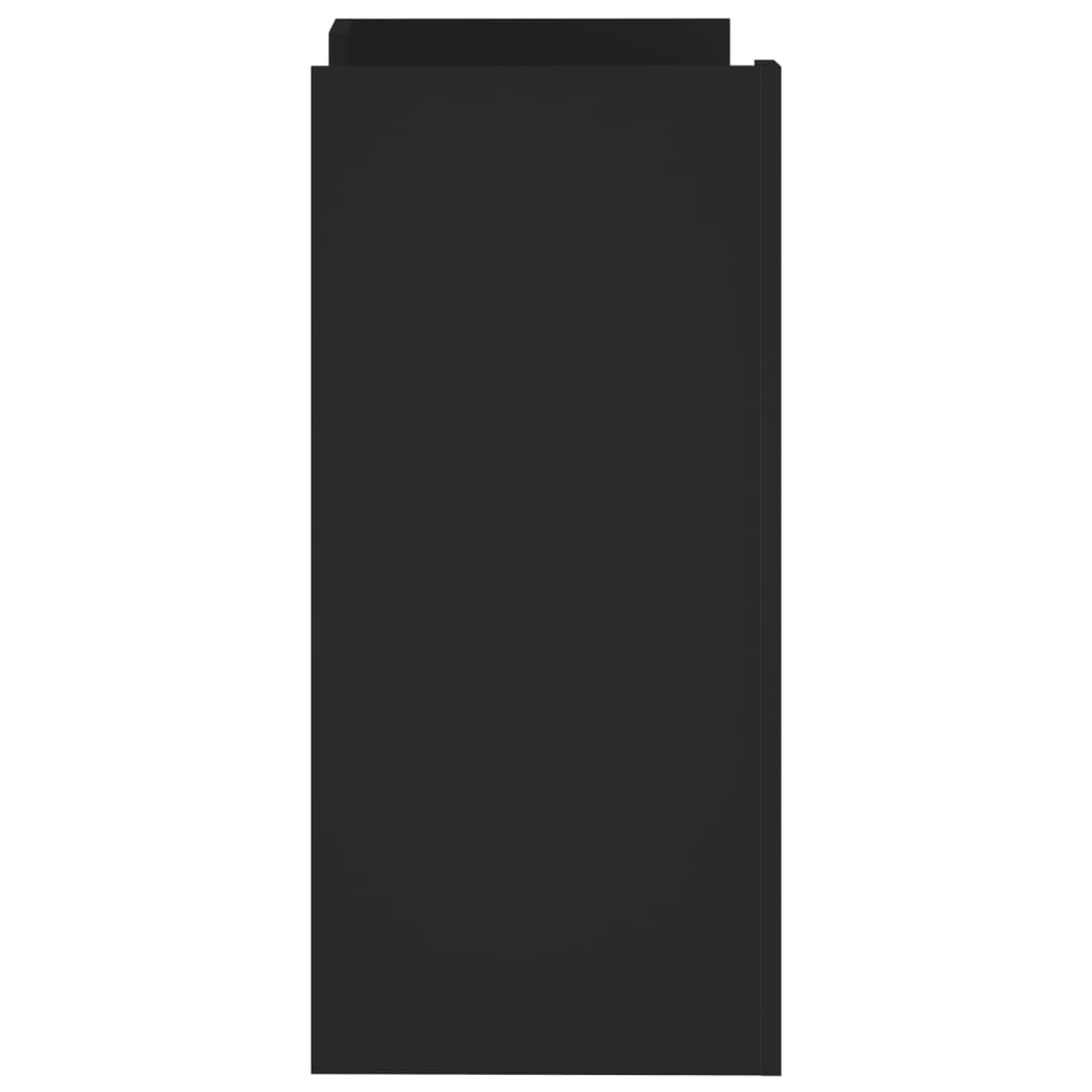 Skänk svart 73,5x35x75 cm konstruerat trä