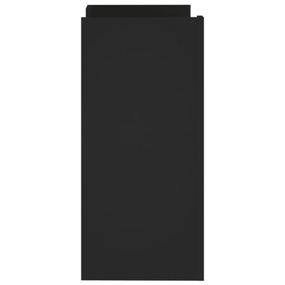 Skänk svart 73,5x35x75 cm konstruerat trä