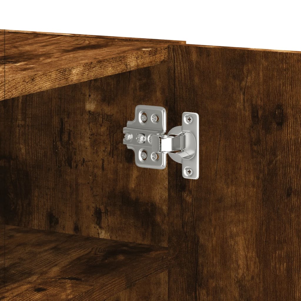 Väggskåp Rökfärgad Ek 75x35x60 cm