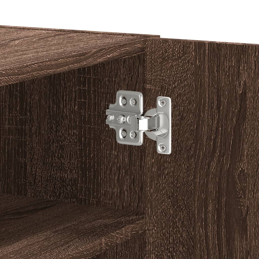 Väggskåp Brun Ek 75x35x60 cm