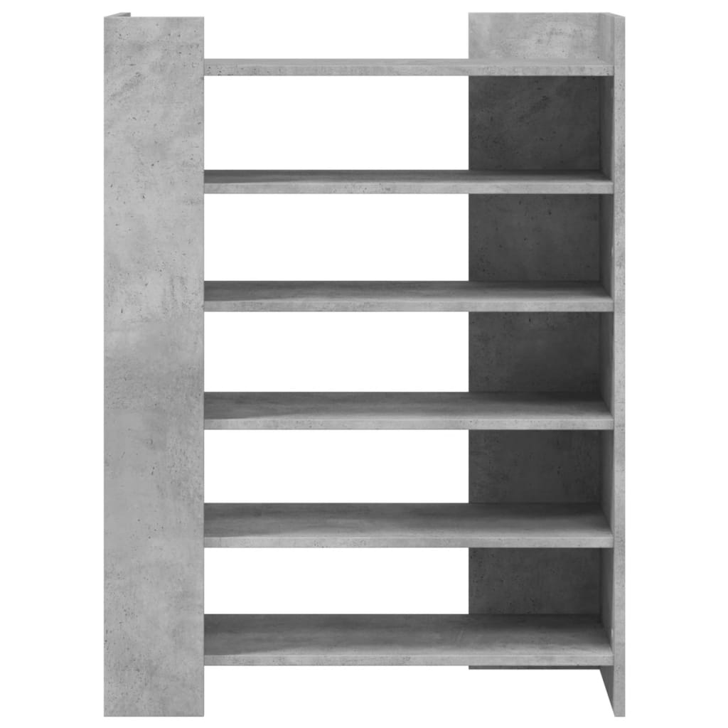 Skoställ Betonggrå Skoskåp 74,5x37,5x100 cm