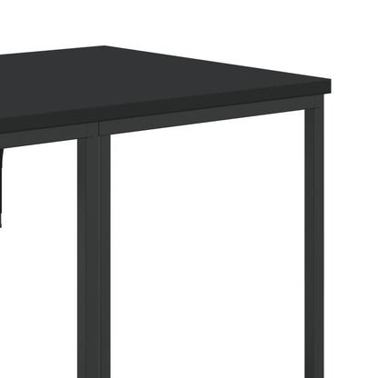 Hallmöbler Klädställning med hyllor svart