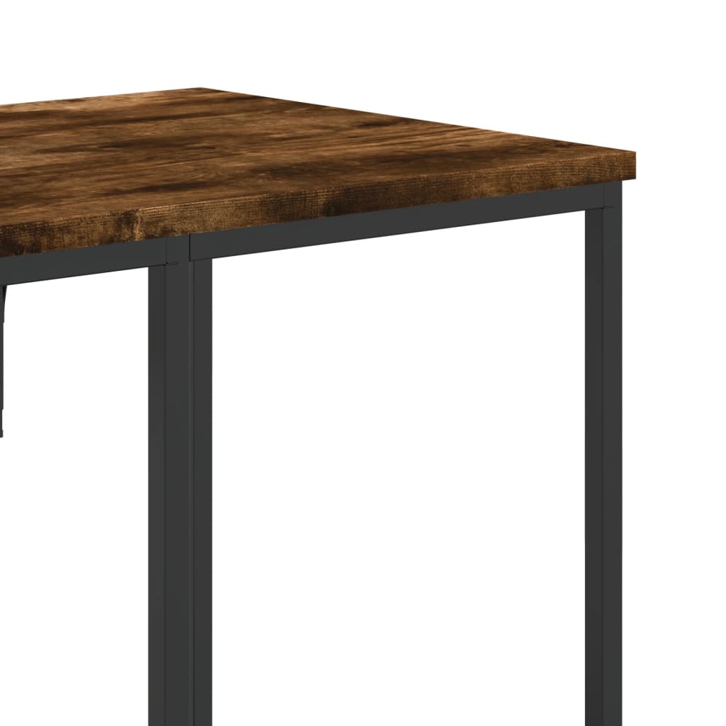 Hallmöbler Klädställning med hyllor Rökfärgad ek