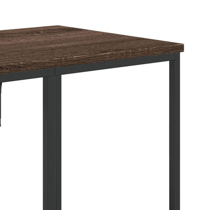 Hallmöbler Klädställning med hyllor Brun ek