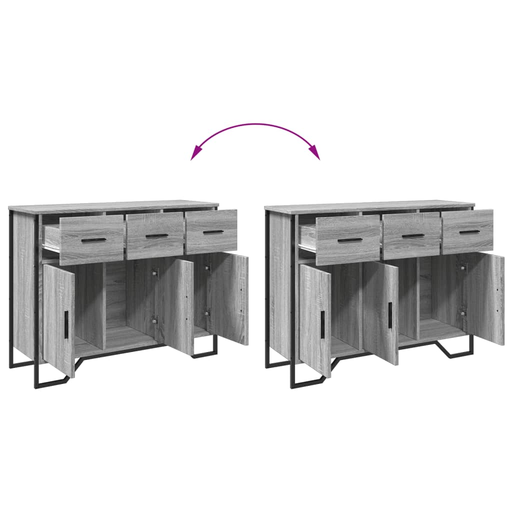 Skänk Sonoma Grå 97x32,5x74,5 cm