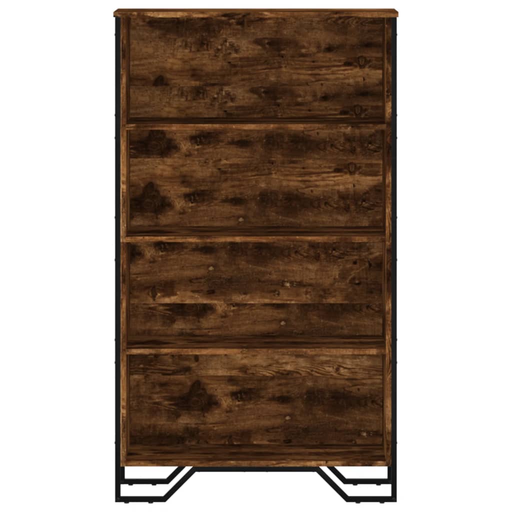 Bokhylla Rökfärgad Ek 80x31x137,5 cm