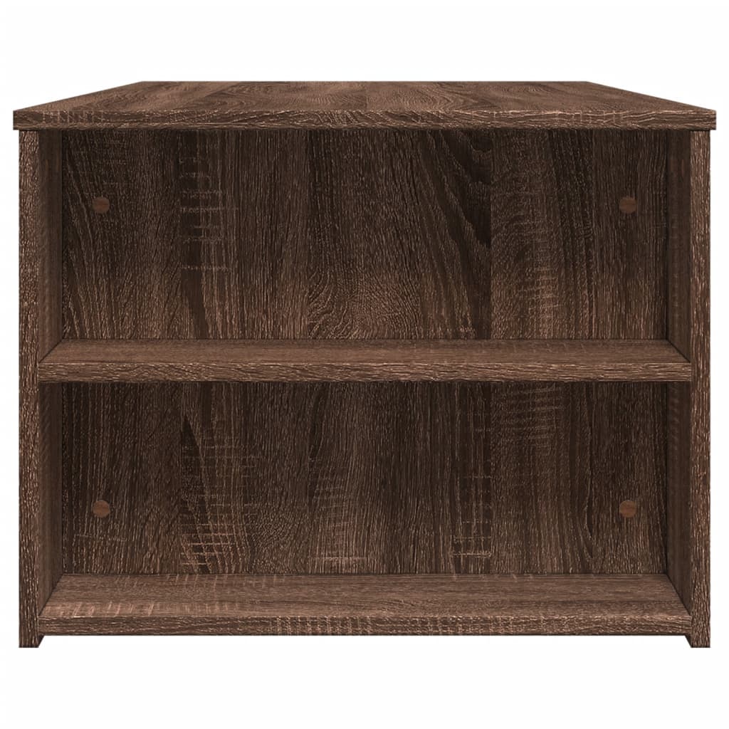 Soffbord brun ek 102x55x42 cm konstruerat trä