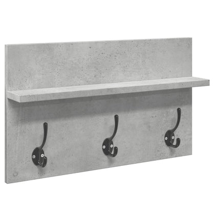 Hallmöbler set 4 delar betonggrå konstruerat trä