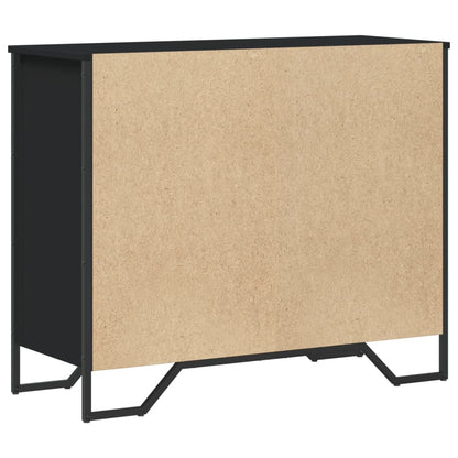 Byrå Svart 91x35,5x74,5 cm