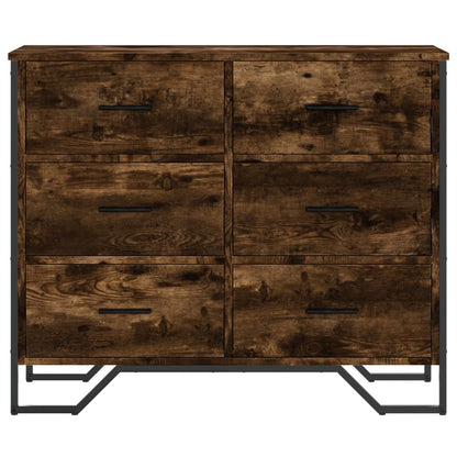 Byrå Rökfärgad Ek 91x35,5x74,5 cm