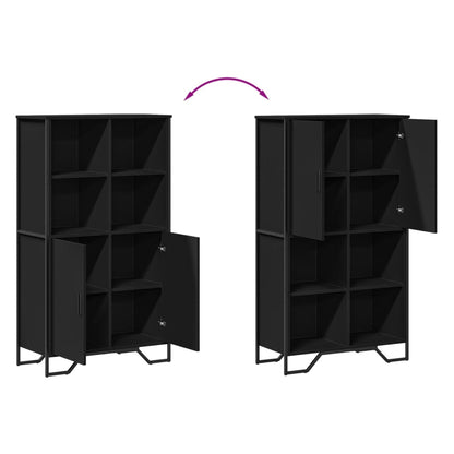 Skåp Svart 79,5x35,5x137,5 cm