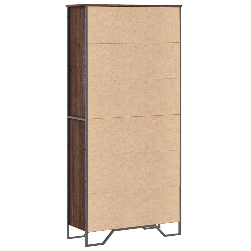 Bokhylla Brun Ek 80x31x169 cm