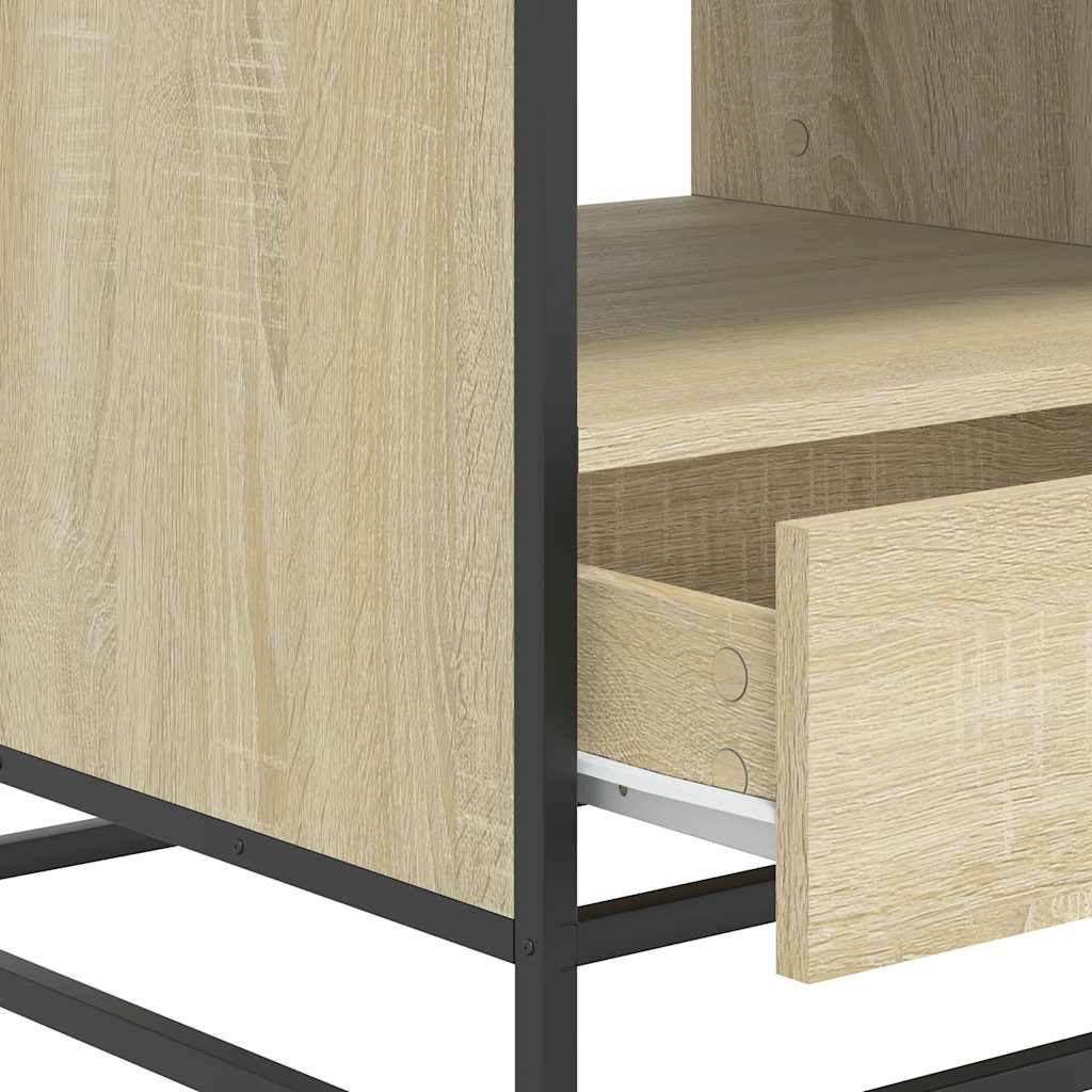 Soffbord Sonoma Ek 100x50x45 cm metall