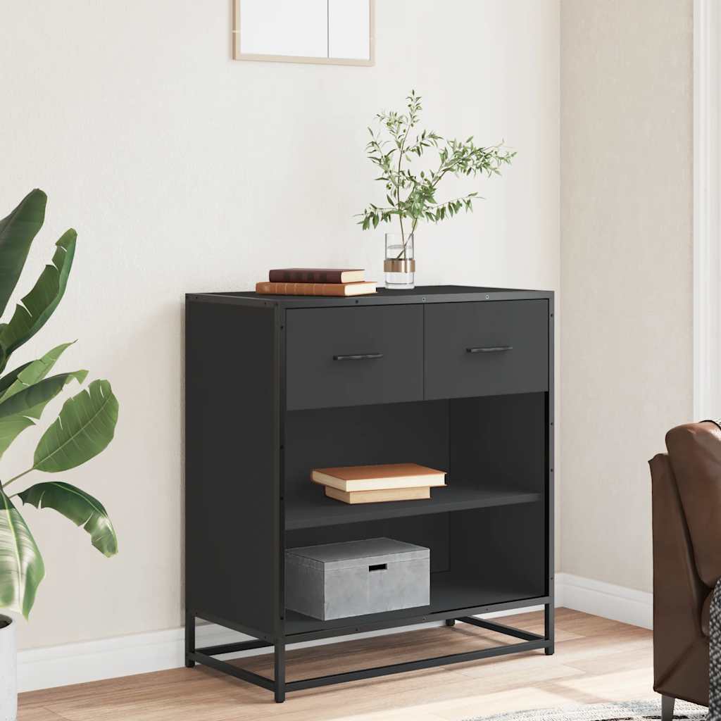 Skänk Svart 68x35x76 cm