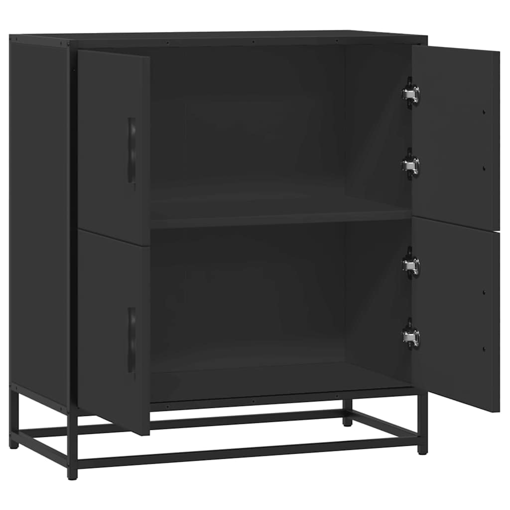 Skänk Svart 68x35x76 cm