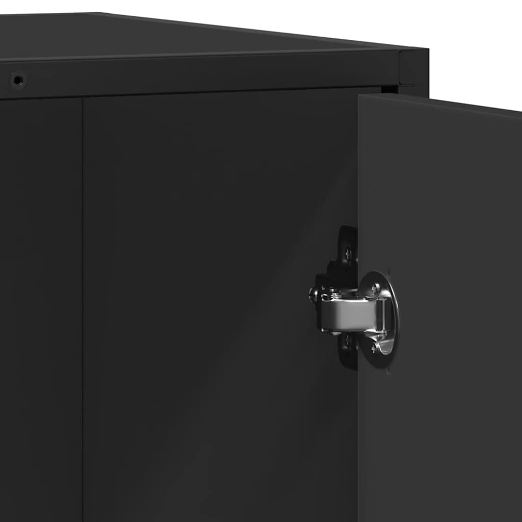 Byrå Svart 62x35x76 cm