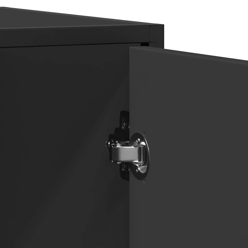 Skänk Svart 94x35x76 cm