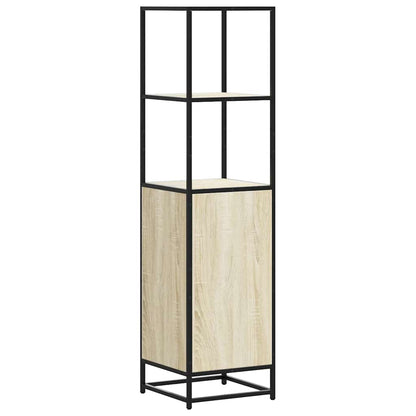 Skåp Sonoma Ek 35,5x35x139 cm och metall