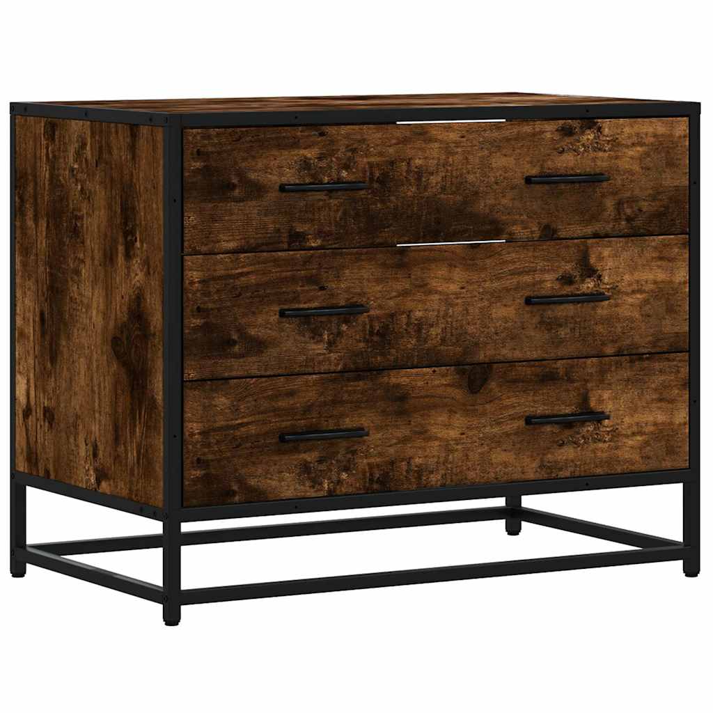 Byrå Rökfärgad Ek 70x41x56 cm