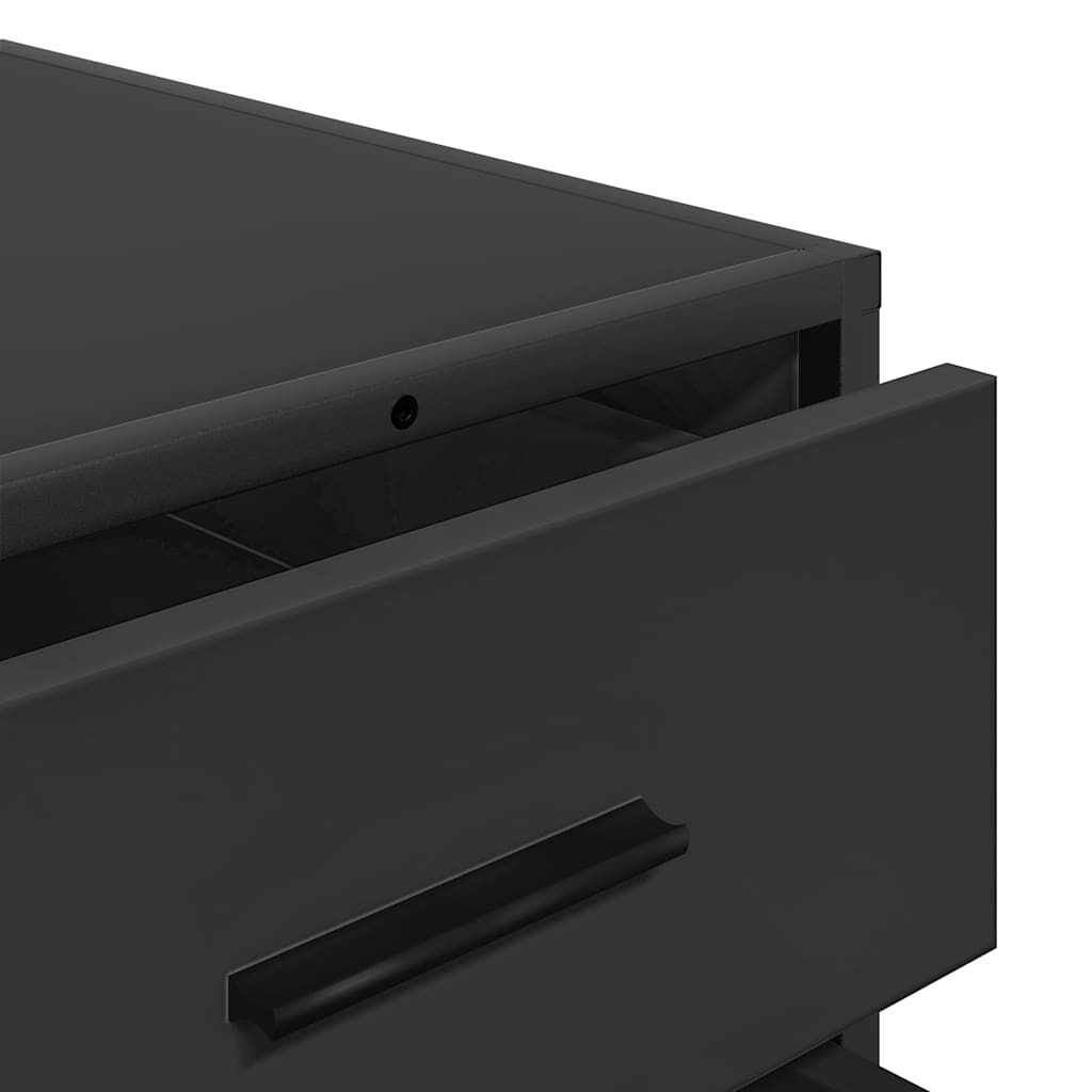 Byrå Svart 70x41x70 cm